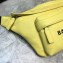 Balenciaga Calfskin Logo Everyday Belt Pack Bag Yellow