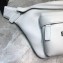 Balenciaga Calfskin Logo Everyday Belt Pack Bag White