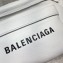 Balenciaga Calfskin Logo Everyday Belt Pack Bag White