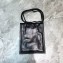 Balenciaga Explorer Pouch Strap Small Crossbody Phone Bag Leather Logo Black
