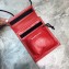 Balenciaga Explorer Pouch Strap Small Crossbody Phone Bag Leather Red