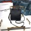 Balenciaga Grained Calfskin Shopping Tote XXS Bag Black