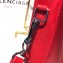Balenciaga Grained Calfskin Shopping Tote XXS Bag Red