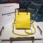 Balenciaga Grained Calfskin Shopping Tote XXS Bag Yellow