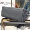 Balenciaga Grained Calfskin Shopping Tote XXS Bag Gray