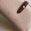 Celine Bicolour Medium Strap Multifunction Wallet Beige/Burgundy