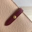 Celine Bicolour Medium Strap Multifunction Wallet Beige/Burgundy