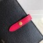 Celine Bicolour Medium Strap Multifunction Wallet Black/Red