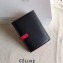 Celine Bicolour Medium Strap Multifunction Wallet Black/Red