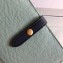 Celine Bicolour Medium Strap Multifunction Wallet Pale Green/Navy Blue