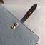 Celine Bicolour Medium Strap Multifunction Wallet Baby Blue/Red