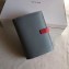 Celine Bicolour Medium Strap Multifunction Wallet Baby Blue/Red