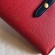 Celine Bicolour Medium Strap Multifunction Wallet Red/Navy Blue
