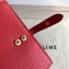 Celine Bicolour Medium Strap Multifunction Wallet Red/Navy Blue