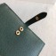 Celine Bicolour Medium Strap Multifunction Wallet Dark Green/Pale Green