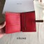 Celine Bicolour Medium Strap Multifunction Wallet Camel/Red