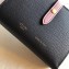 Celine Bicolour Medium Strap Multifunction Wallet Black/Pink