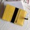 Celine Bicolour Large Strap Multifunction Wallet Black/Yellow