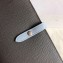 Celine Bicolour Large Strap Multifunction Wallet Etoupe/Baby Blue