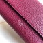Celine Grained Leather Large Flap Multifunction Wallet Burgundy