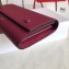 Celine Grained Leather Large Flap Multifunction Wallet Burgundy