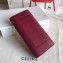 Celine Grained Leather Large Flap Multifunction Wallet Burgundy