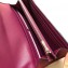 Celine Grained Leather Large Flap Multifunction Wallet Burgundy