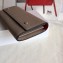 Celine Grained Leather Large Flap Multifunction Wallet Camel
