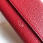 Celine Grained Leather Large Flap Multifunction Wallet Red