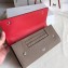 Celine Grained Leather Large Flap Multifunction Wallet Camel