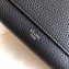 Celine Grained Leather Large Flap Multifunction Wallet Black