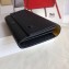 Celine Grained Leather Large Flap Multifunction Wallet Black