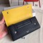 Celine Grained Leather Large Flap Multifunction Wallet Black