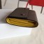 Celine Grained Leather Small Flap Folded Multifunction Wallet Etoupe