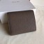 Celine Grained Leather Small Flap Folded Multifunction Wallet Etoupe