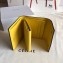 Celine Grained Leather Small Flap Folded Multifunction Wallet Etoupe