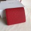 Celine Grained Leather Small Flap Folded Multifunction Wallet Red
