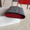 Celine Grained Leather Small Flap Folded Multifunction Wallet Light Gray