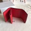 Celine Grained Leather Small Flap Folded Multifunction Wallet Light Gray