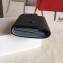 Celine Grained Leather Small Flap Folded Multifunction Wallet Black/Gray