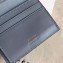 Celine Grained Leather Small Flap Folded Multifunction Wallet Black/Gray
