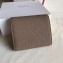 Celine Grained Leather Small Flap Folded Multifunction Wallet Camel