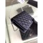 Chanel Pearl CC Logo Wallet On Chain WOC Bag Blue 2019