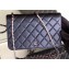 Chanel Pearl CC Logo Wallet On Chain WOC Bag Blue 2019
