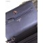 Chanel Pearl CC Logo Wallet On Chain WOC Bag Blue 2019