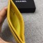 Chanel Caviar Classic Card Holder A31510 Yellow