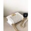 Chanel Embroidered Boy Small Flap Bag White 2019