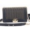 Chanel Embroidered Boy Medium Flap Bag Black 2019