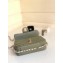 Chanel Chevron Small Classic Flap Bag Army Green with Rainbow Strap Around 2019