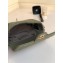 Chanel Chevron Small Classic Flap Bag Army Green with Rainbow Strap Around 2019